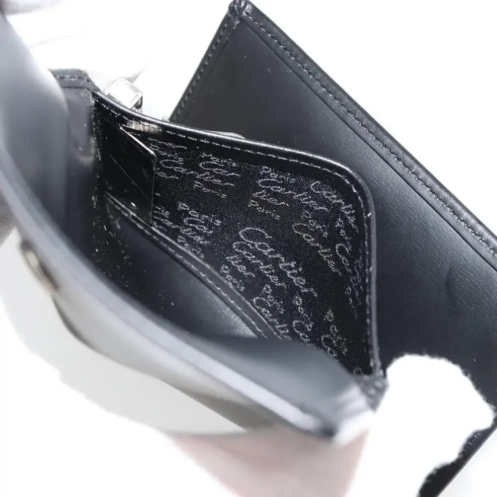 Cartier Leather Pasha Six Hooks Key Case Black